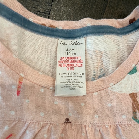 Mini Boden Printed Ballerina Nightgown 4-5Y - Picture 9 of 9